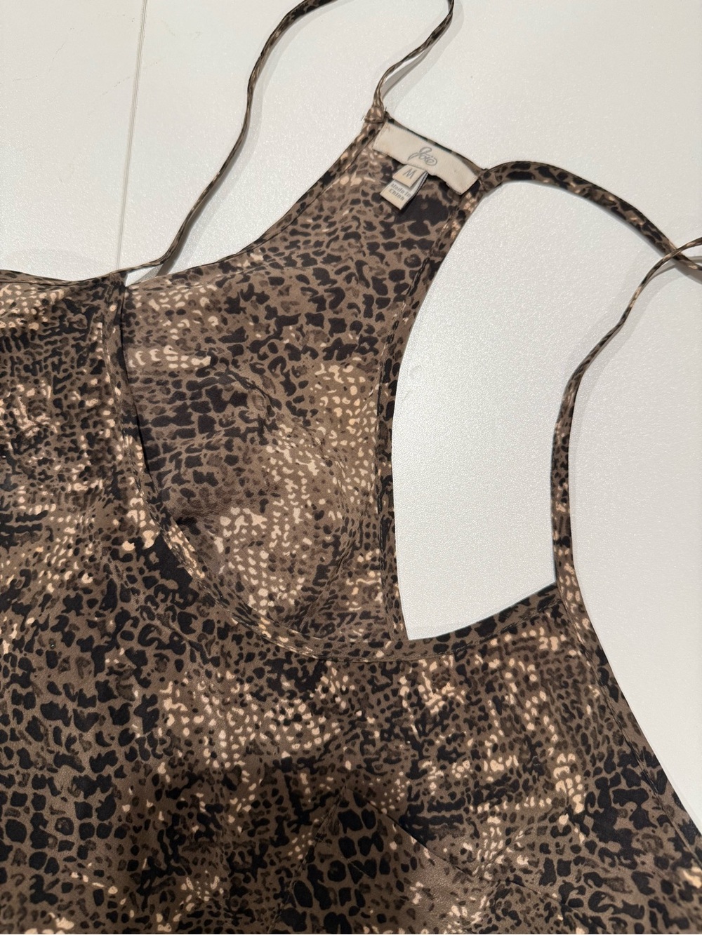 Joie Brown and Black Leopard Silk Cami